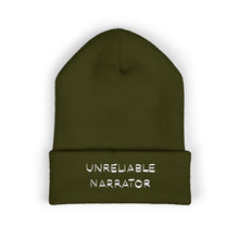 Bonnet à revers brodé « Unreliable Narrator »