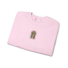 Sweat-shirt petite fenêtre en vitrail — confortable col rond gothique à arche