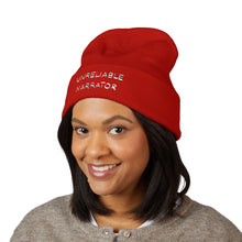 Bonnet à revers brodé « Unreliable Narrator »