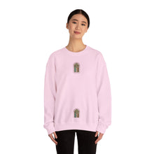 Sweat-shirt petite fenêtre en vitrail — confortable col rond gothique à arche