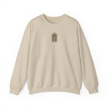 Sweat-shirt petite fenêtre en vitrail — confortable col rond gothique à arche