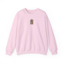 Sweat-shirt petite fenêtre en vitrail — confortable col rond gothique à arche