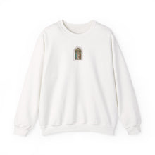 Sweat-shirt petite fenêtre en vitrail — confortable col rond gothique à arche