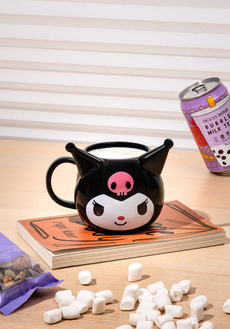 Mug sculpté visage Kuromi 390 ml